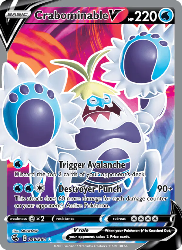 Carta Crabominable V 248/264 de Fusion Strike