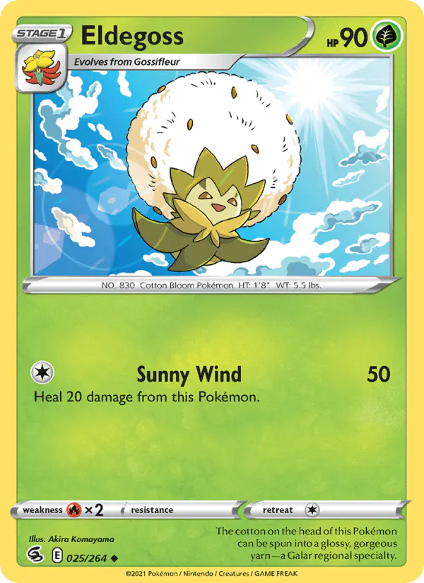 Carta Eldegoss 025/264 de Fusion Strike