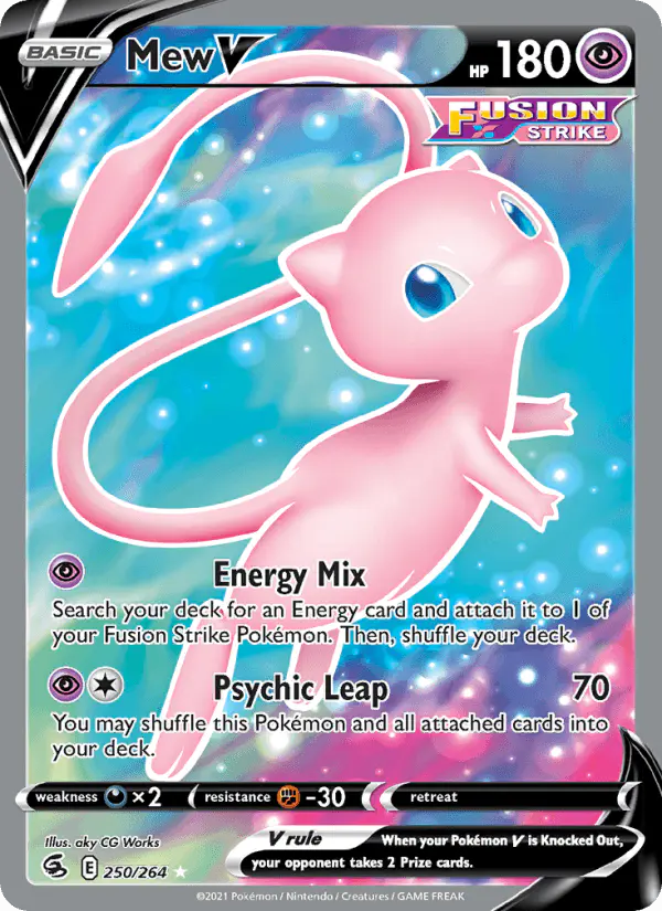 Carta Mew V 250/264 de Fusion Strike