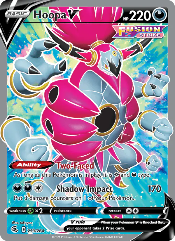 Carta Hoopa V 253/264 de Fusion Strike