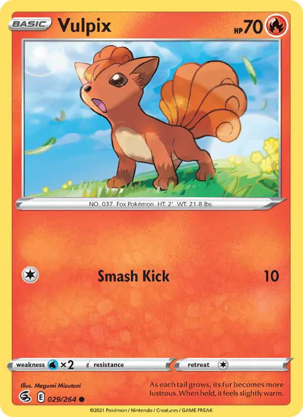 Carta Vulpix 029/264 de Fusion Strike