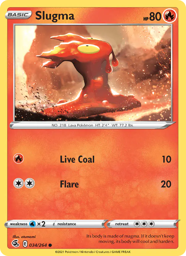 Carta Slugma 034/264 de Fusion Strike