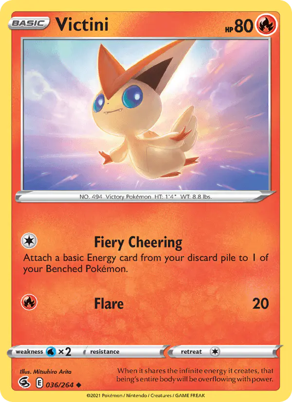 Carta Victini 036/264 de Fusion Strike