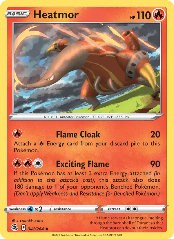 Carta Heatmor 041/264 de Fusion Strike