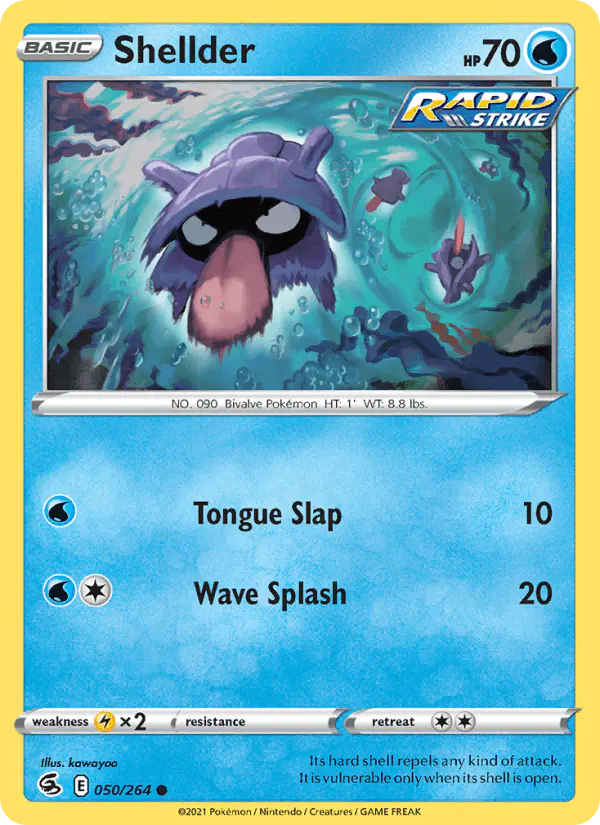 Carta Shellder 050/264 de Fusion Strike