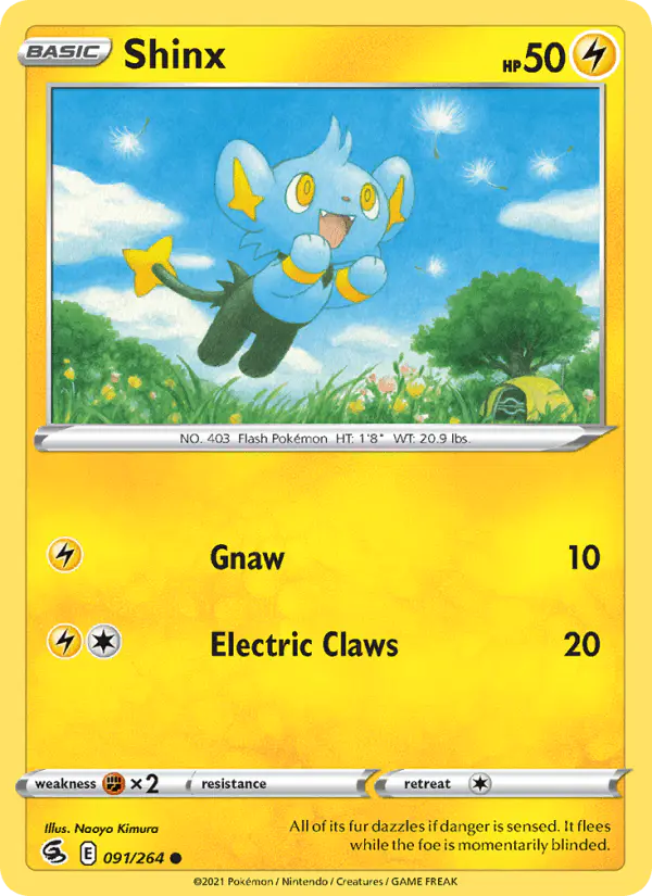 Carta Shinx 091/264 de Fusion Strike