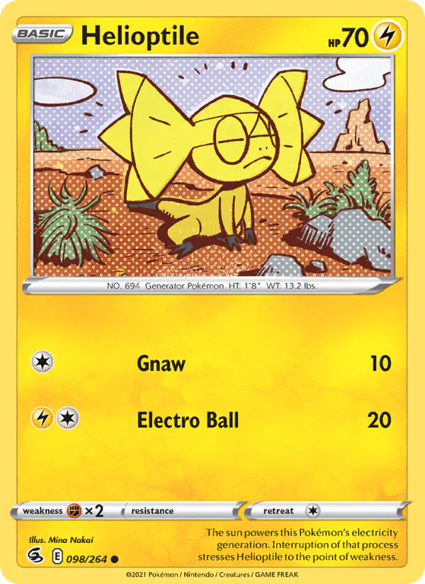 Carta Helioptile 098/264 de Fusion Strike