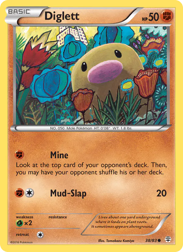Carta Diglett 38/83 de Generations