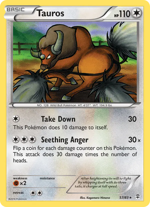 Carta Tauros 57/83 de Generations
