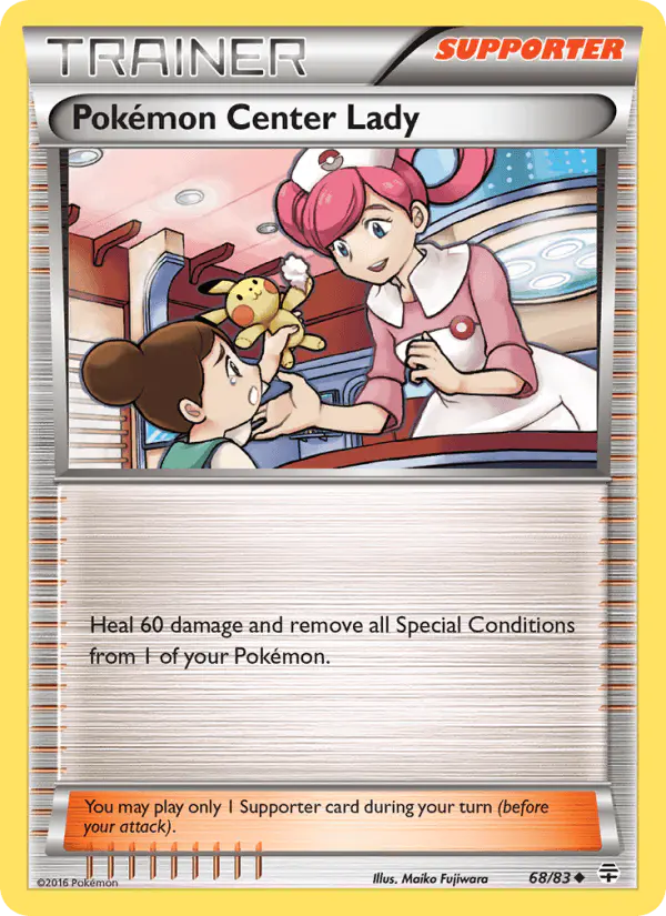 Carta Pokémon Center Lady 68/83 de Generations