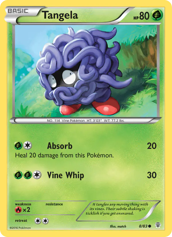 Carta Tangela 8/83 de Generations