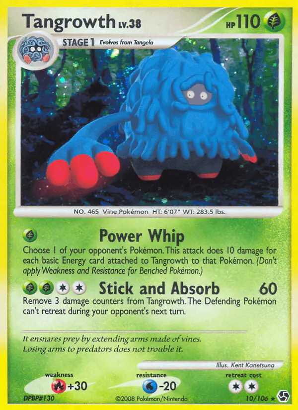 Carta Tangrowth 10/106 de Great Encounters