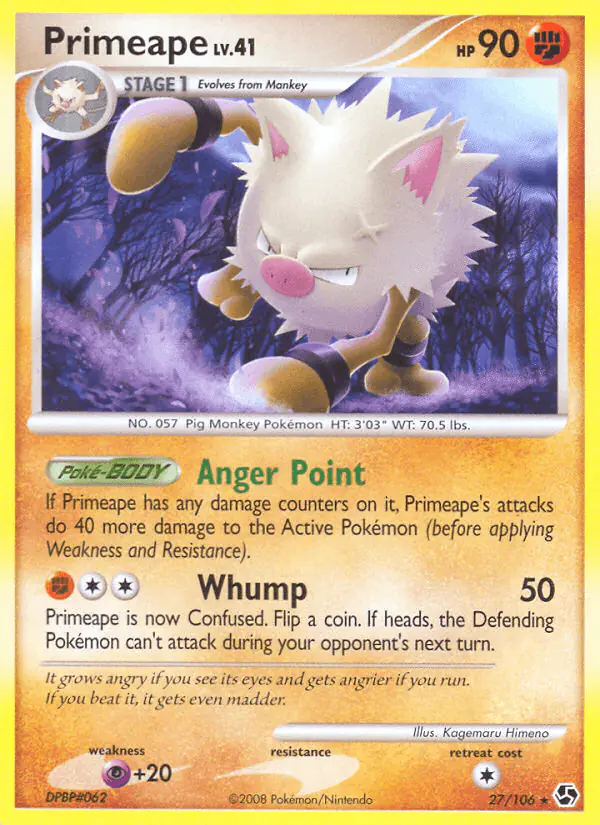Carta Primeape 27/106 de Great Encounters