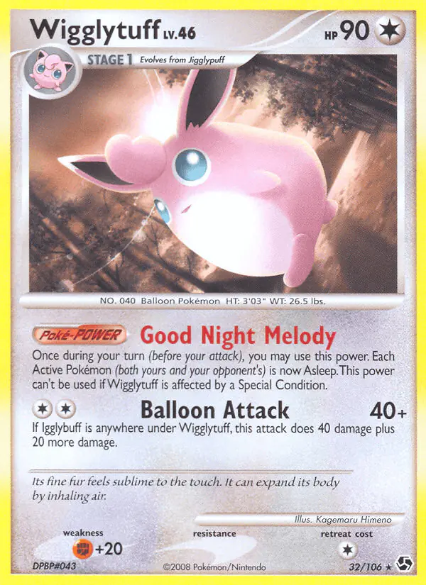 Carta Wigglytuff 32/106 de Great Encounters