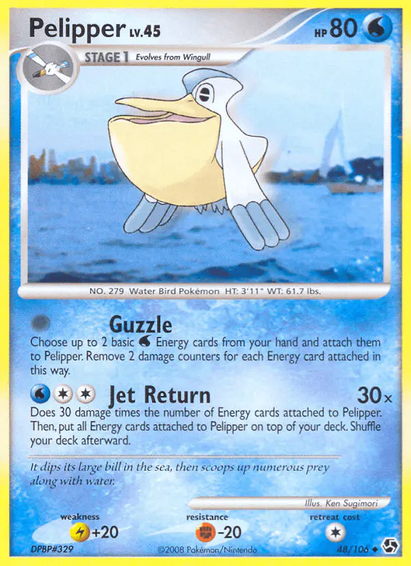 Carta Pelipper 48/106 de Great Encounters