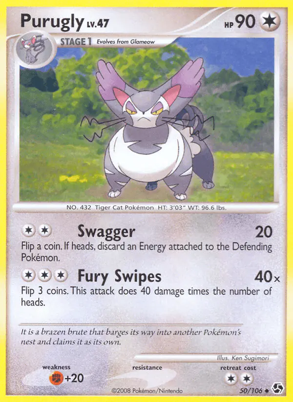 Carta Purugly 50/106 de Great Encounters