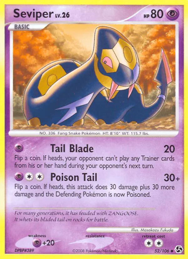 Carta Seviper 52/106 de Great Encounters