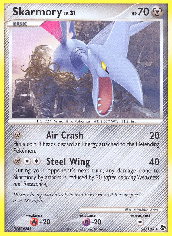 Carta Skarmory 53/106 de Great Encounters