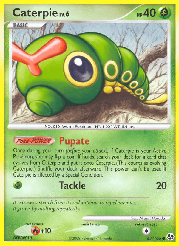 Carta Caterpie 63/106 de Great Encounters