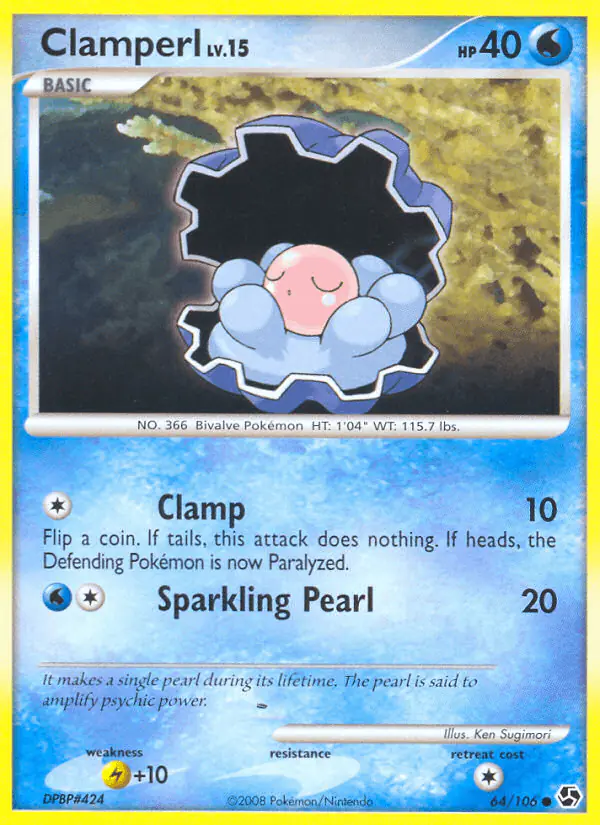 Carta Clamperl 64/106 de Great Encounters