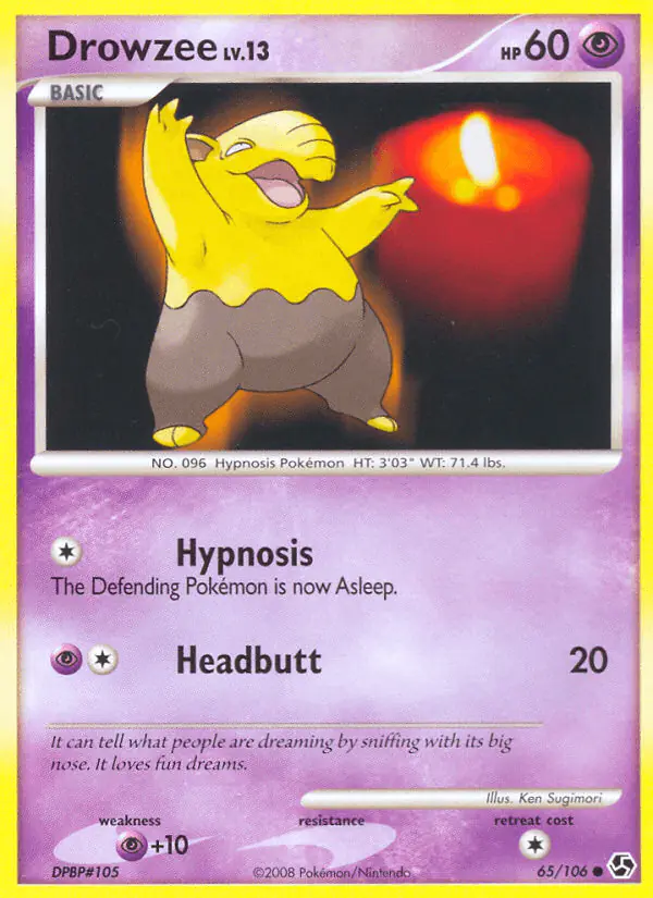 Carta Drowzee 65/106 de Great Encounters
