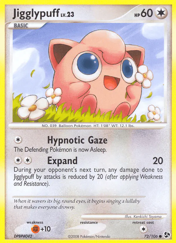 Carta Jigglypuff 72/106 de Great Encounters