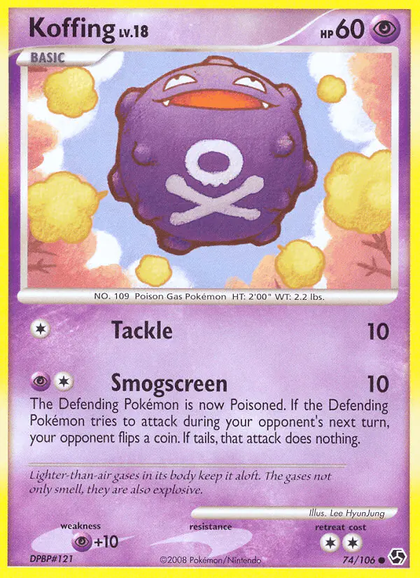 Carta Koffing 74/106 de Great Encounters