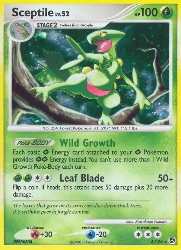 Carta Sceptile 8/106 de Great Encounters