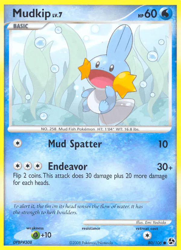 Carta Mudkip 80/106 de Great Encounters