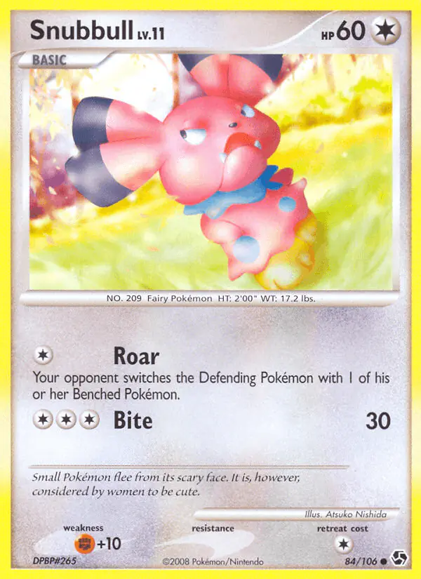 Carta Snubbull 84/106 de Great Encounters