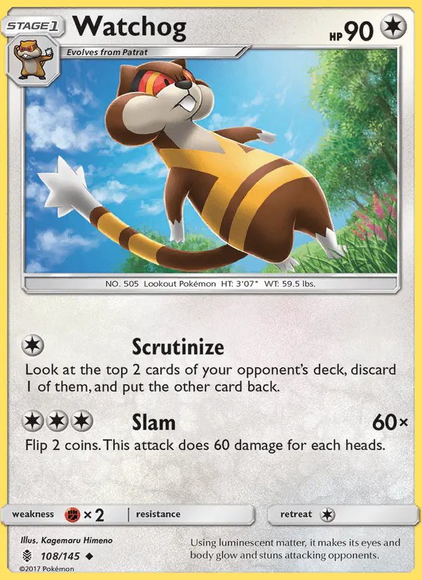 Carta Watchog 108/145 de Guardians Rising