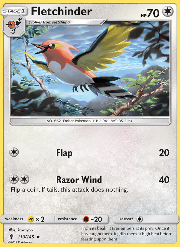 Carta Fletchinder 110/145 de Guardians Rising