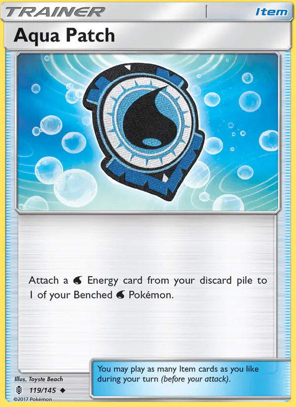 Carta Aqua Patch 119/145 de Guardians Rising