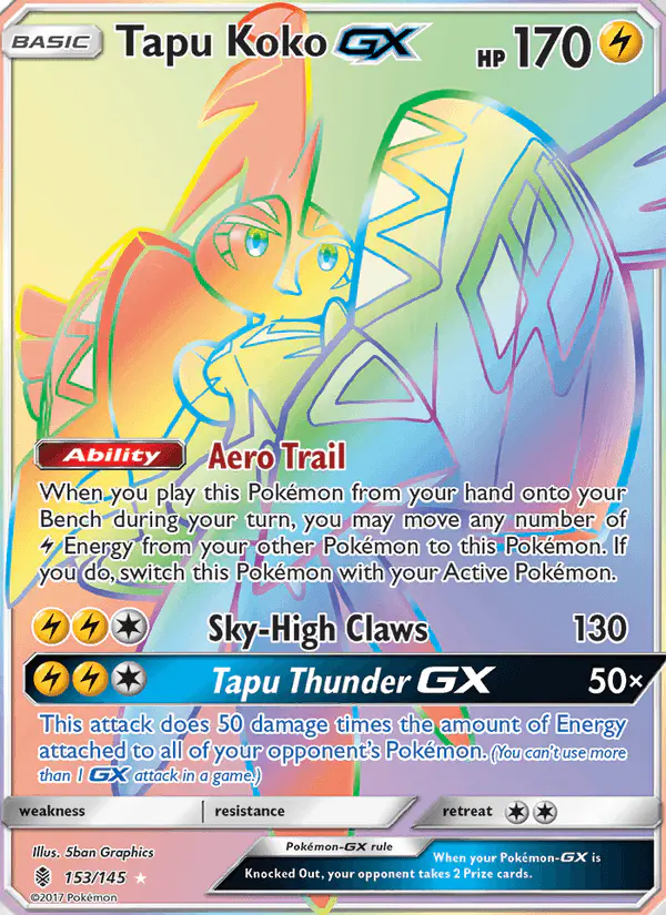 Carta Tapu Koko GX 153/145 de Guardians Rising