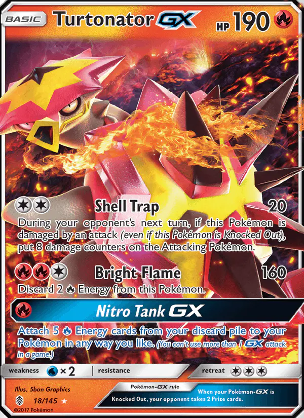Carta Turtonator GX 18/145 de Guardians Rising