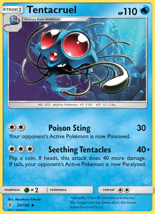 Carta Tentacruel 24/145 de Guardians Rising