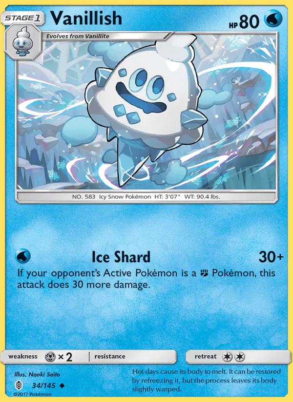 Carta Vanillish 34/145 de Guardians Rising