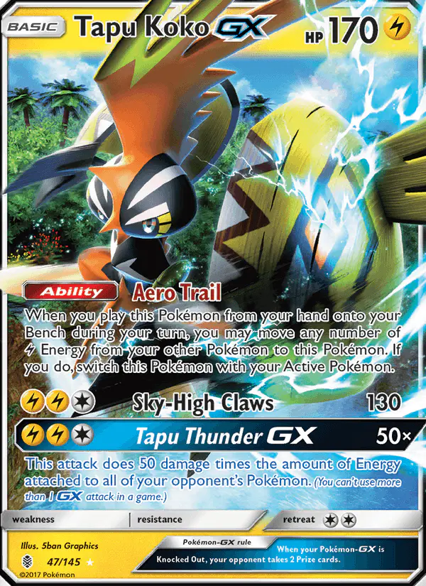Carta Tapu Koko GX 47/145 de Guardians Rising