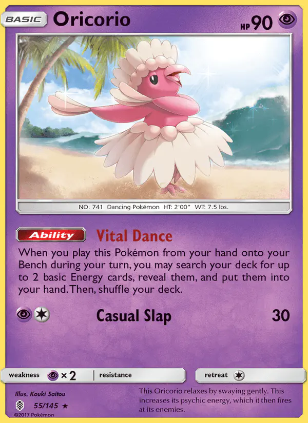 Carta Oricorio 55/145 de Guardians Rising