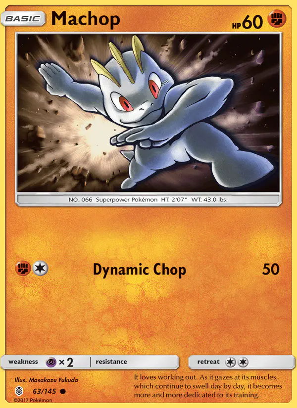 Carta Machop 63/145 de Guardians Rising