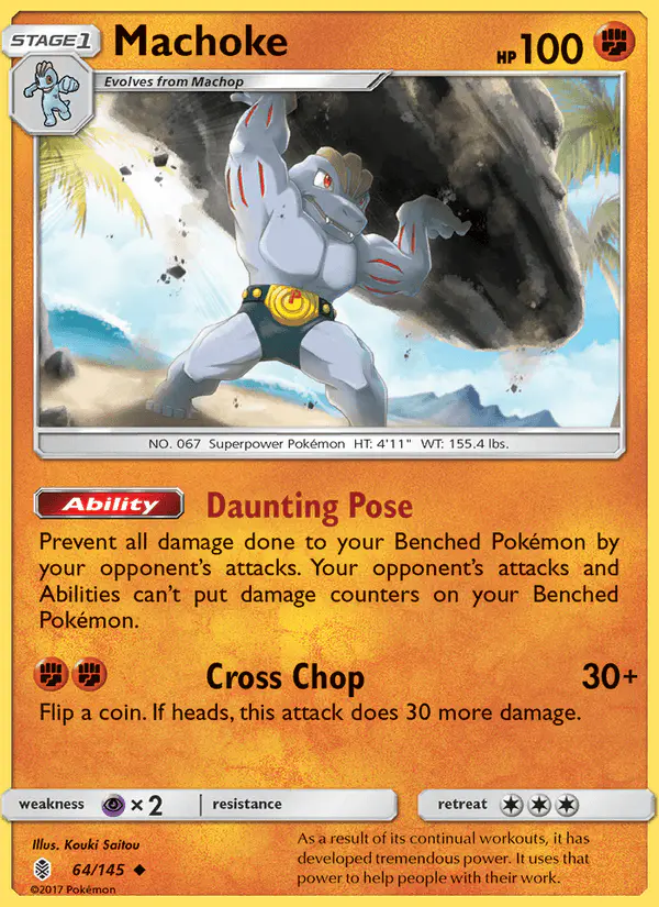 Carta Machoke 64/145 de Guardians Rising
