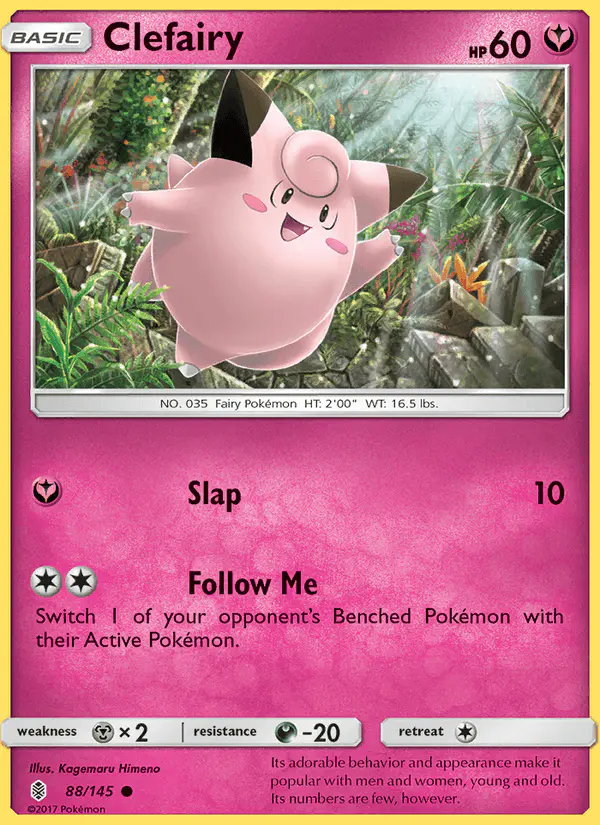 Carta Clefairy 88/145 de Guardians Rising
