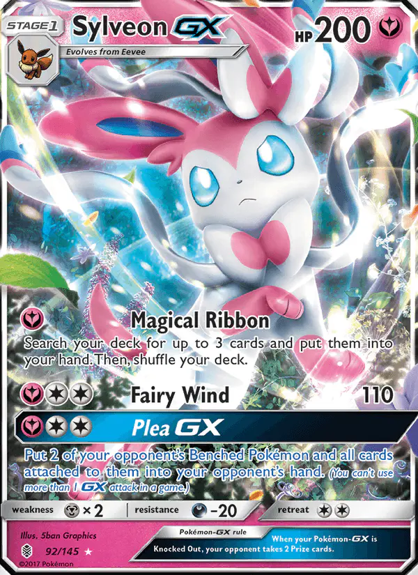Carta Sylveon GX 92/145 de Guardians Rising