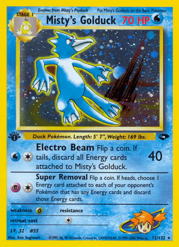 Carta Misty's Golduck 12/132 de Gym Challenge