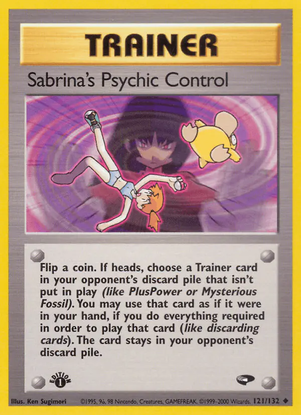 Carta Sabrina's Psychic Control 121/132 de Gym Challenge