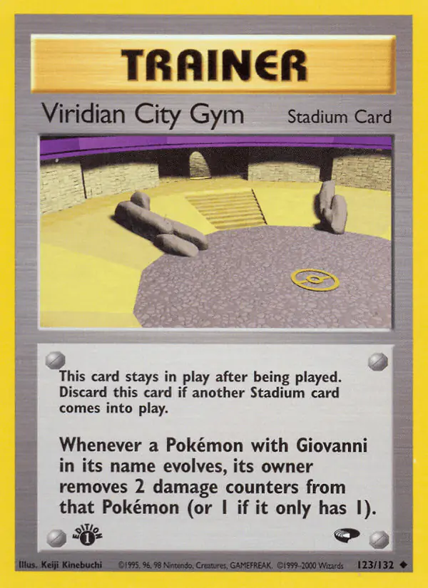 Carta Viridian City Gym 123/132 de Gym Challenge