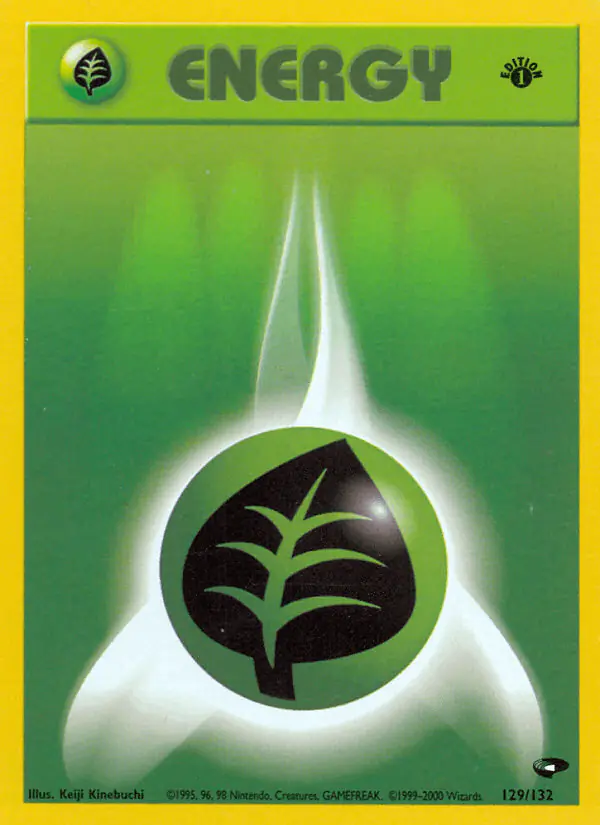 Carta Grass Energy 129/132 de Gym Challenge