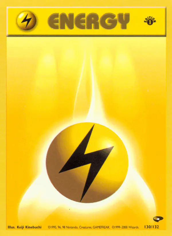 Carta Lightning Energy 130/132 de Gym Challenge
