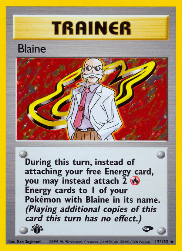 Carta Blaine 17/132 de Gym Challenge