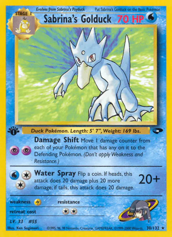 Carta Sabrina's Golduck 30/132 de Gym Challenge